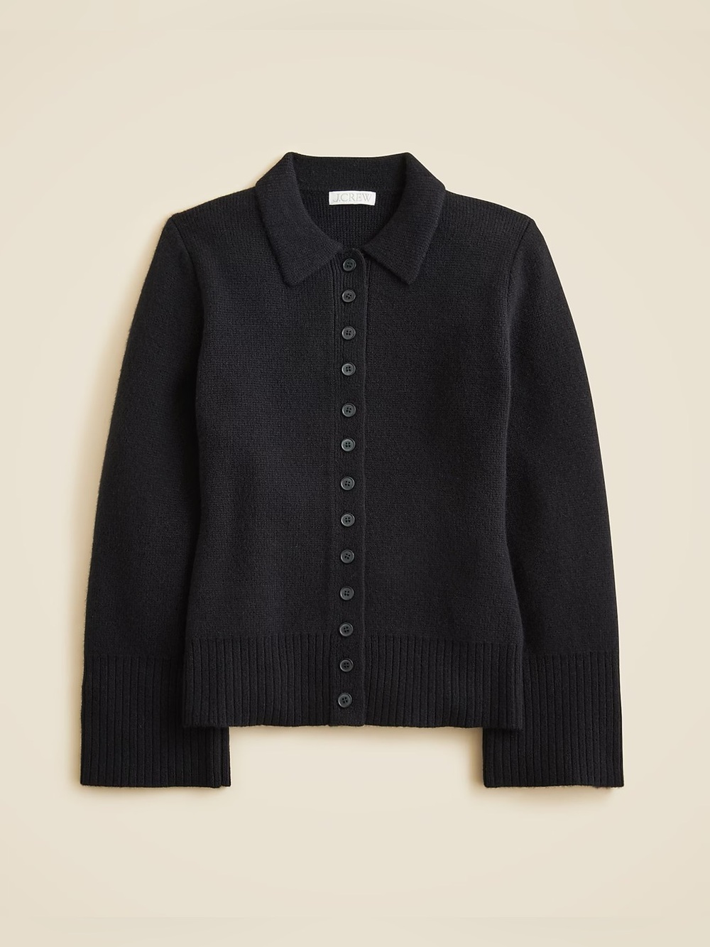 J.Crew Milano-Stitch Cinched-Waist Cardigan